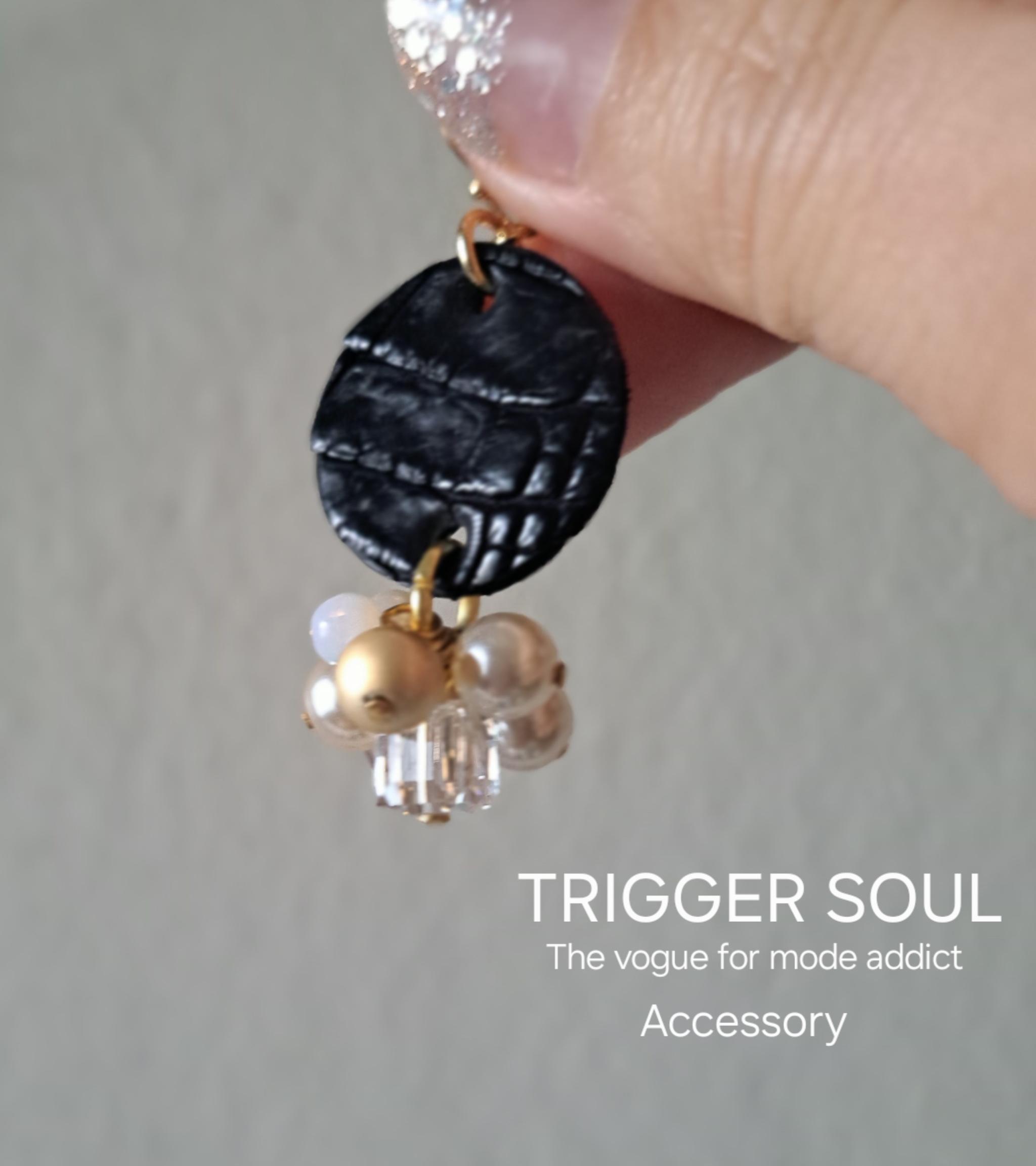 かわいいとかっこいいを欲張る。クロコダイルを使用したサステナブルアクセサリー（BK-25B） | 3枚目