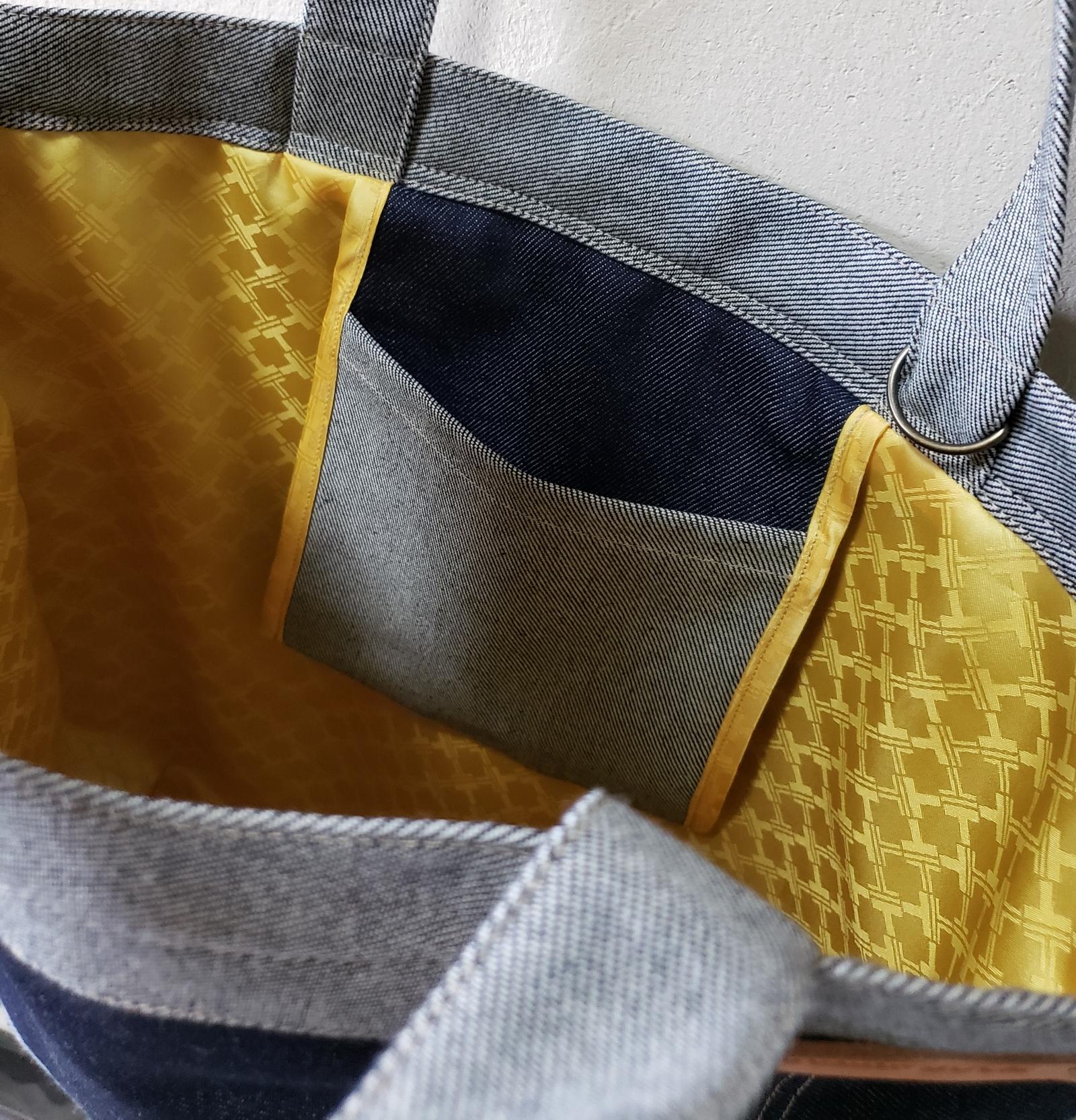 check☑それどこの？って 聞かれがち。老若男女問わずの人気モデル/ロールアップデザインデニムトート | 3枚目