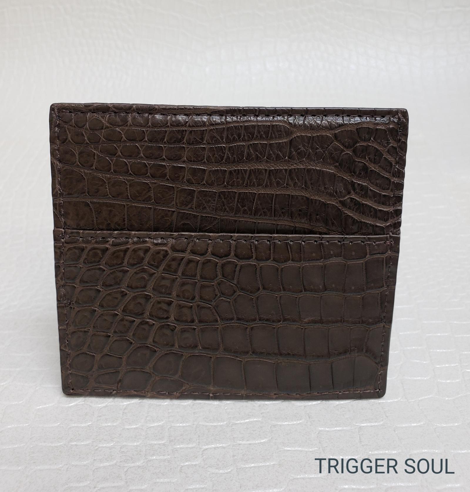 手のひらsize　クロコダイルコンパクトウォレット／BR | 12枚目