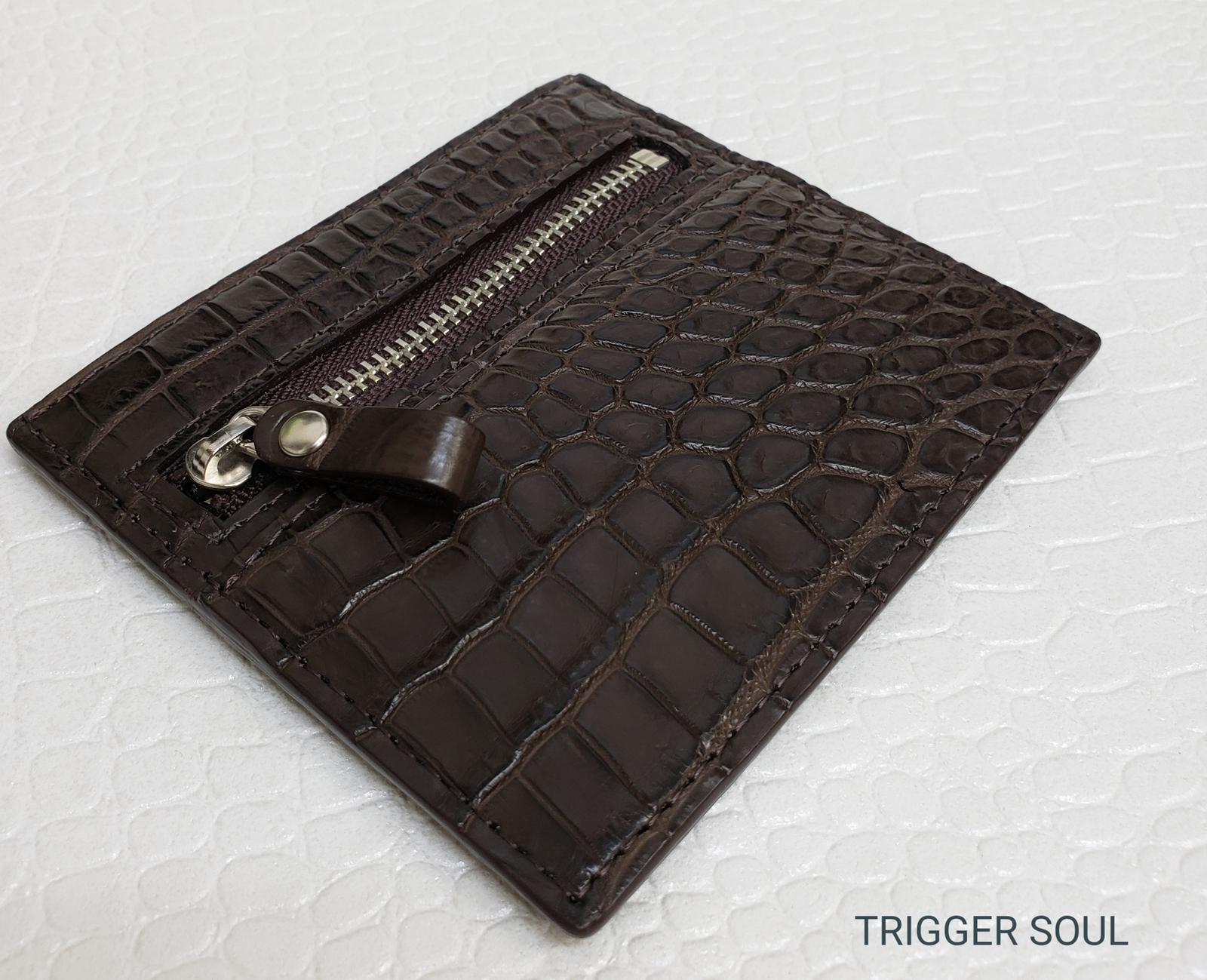 手のひらsize　クロコダイルコンパクトウォレット／BR | 6枚目