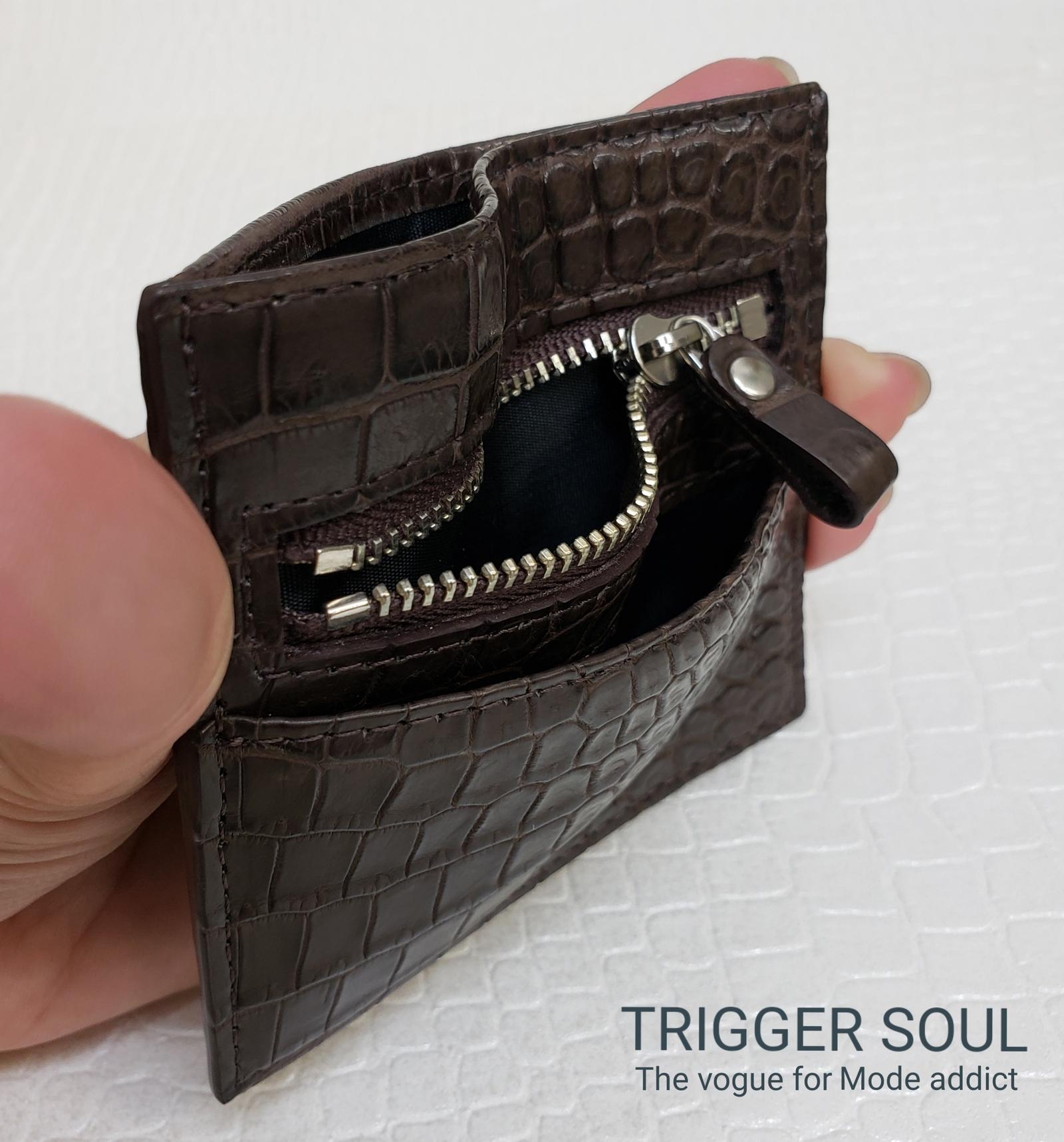 手のひらsize　クロコダイルコンパクトウォレット／BR | 7枚目