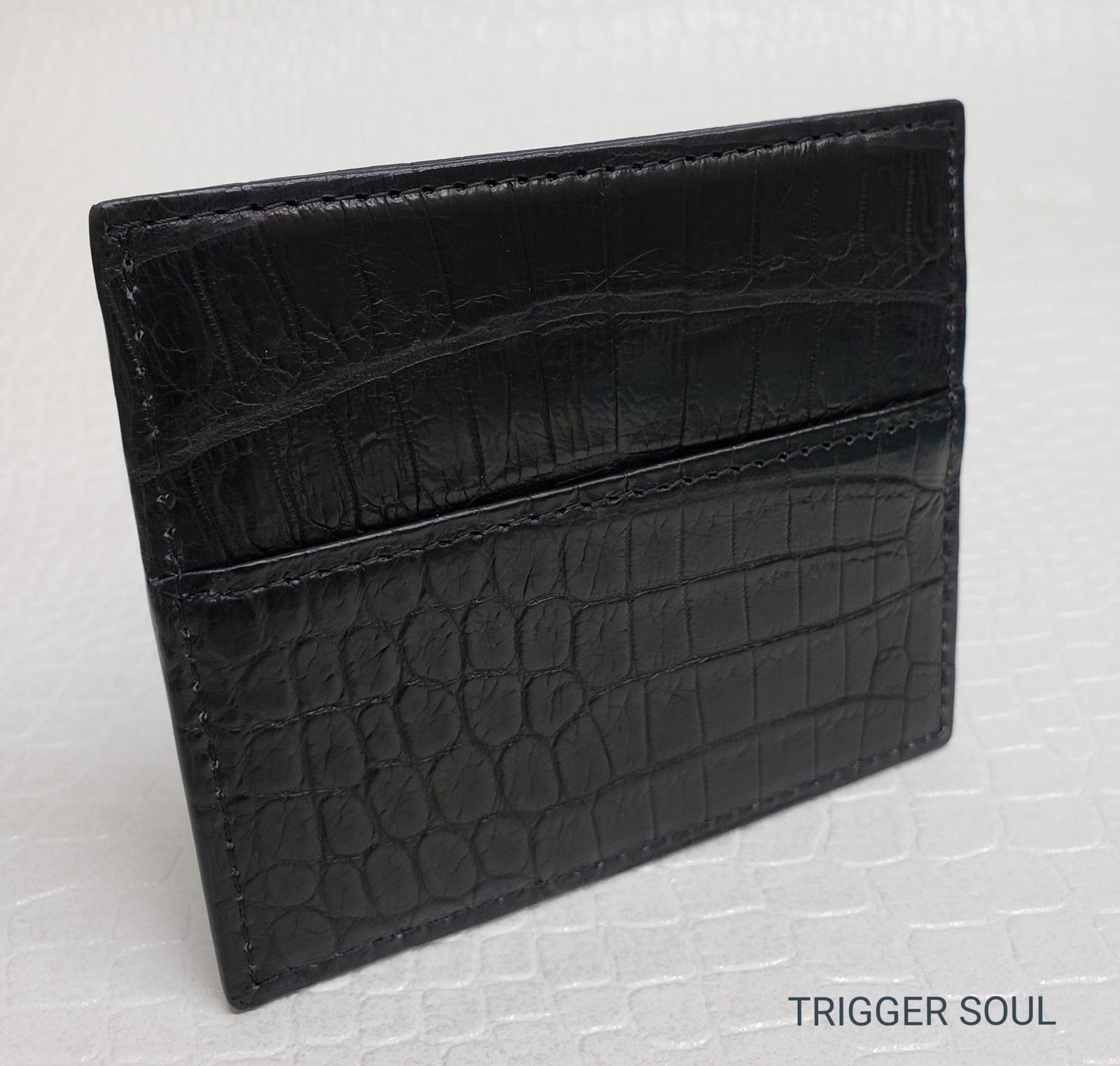 手のひらsize　クロコダイルコンパクトウォレット／BK | 12枚目
