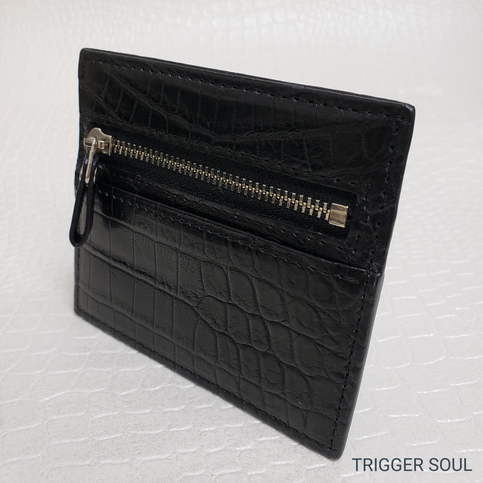 手のひらsize　クロコダイルコンパクトウォレット／BK | 6枚目