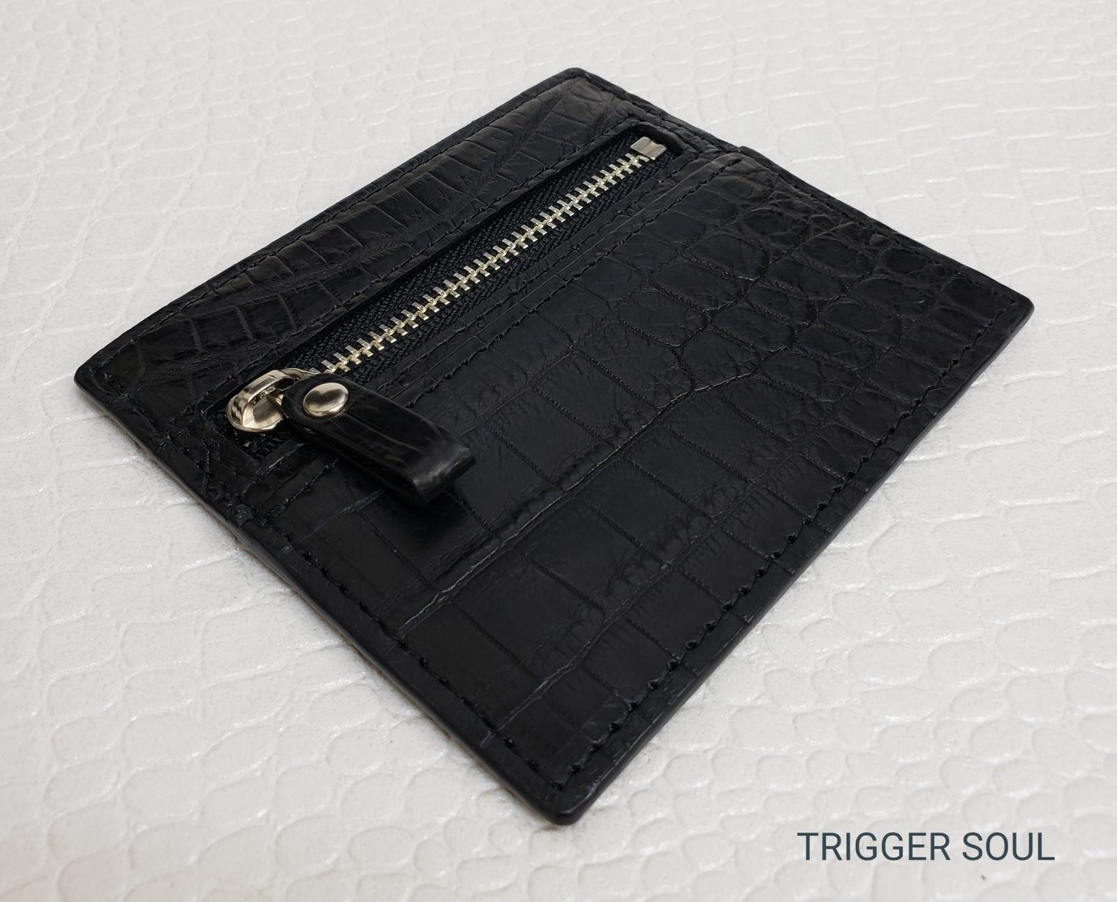 手のひらsize　クロコダイルコンパクトウォレット／BK | 8枚目