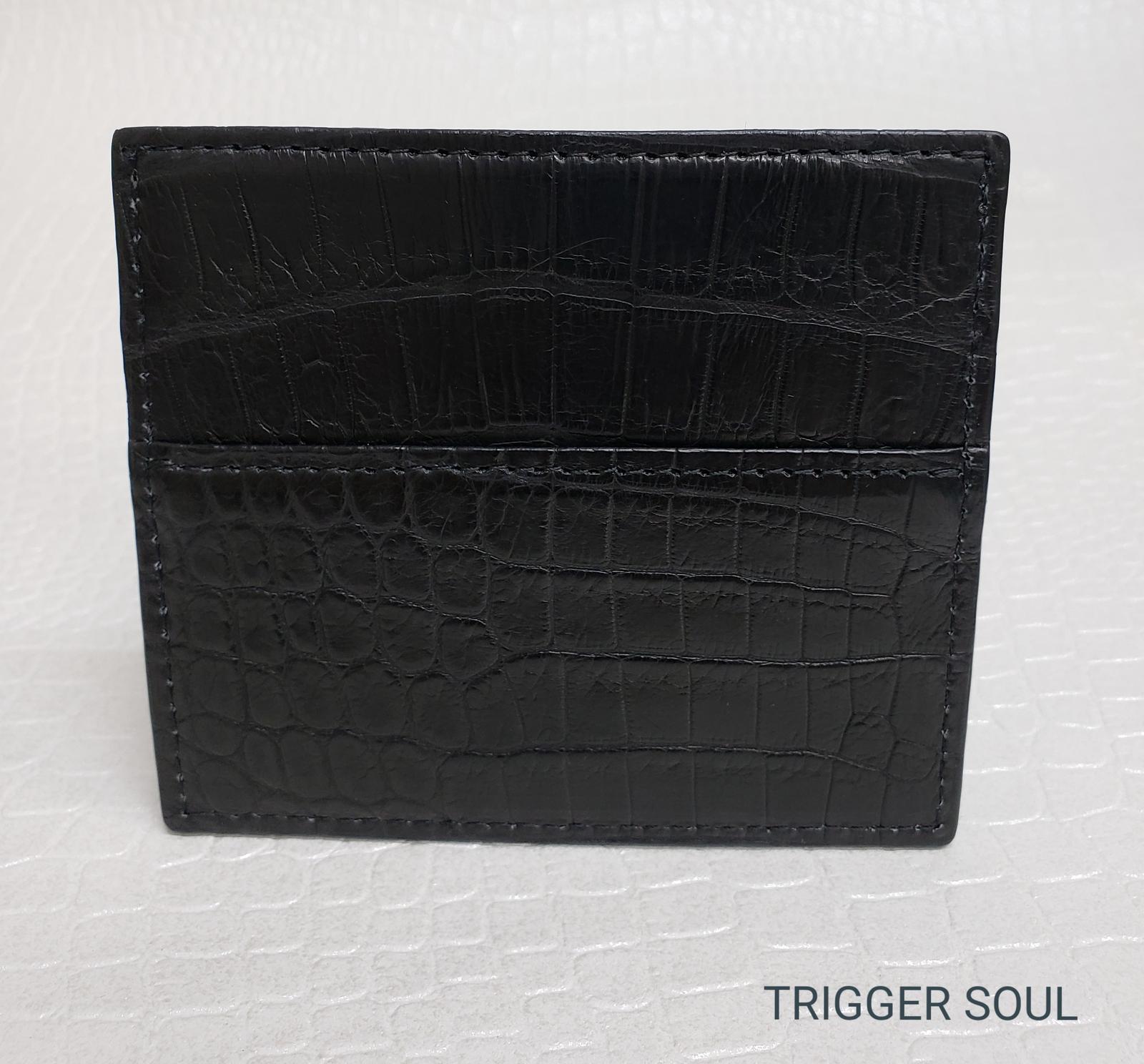 手のひらsize　クロコダイルコンパクトウォレット／BK | 9枚目