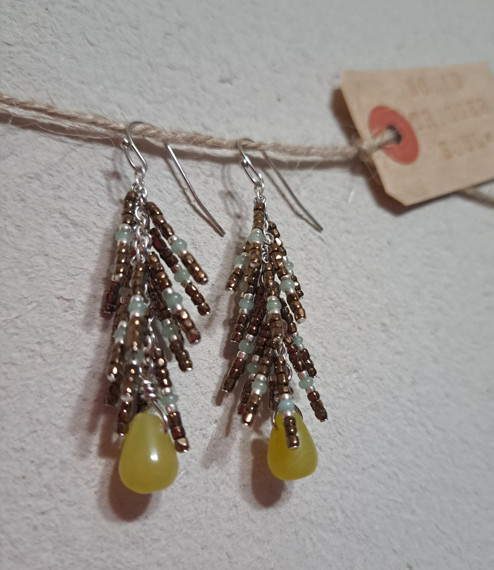 ゆらゆら揺れる優雅な輝きでstyle格上げします
サステナブルACC/ビーズロングフリンジピアス(BR) | 2枚目